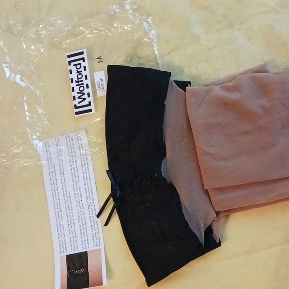 Wolford Accessories Wolford Stay Ups Size M Gobi With Top Satin